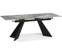 Керамический стол Woodville Ливи 140(200)х80x78, оробико / черный 588020