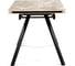 Керамический стол Woodville Морсби 140(200)х80x80, butterfly onyx beige / черный 588049 5