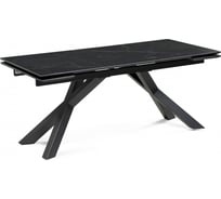 Керамический стол Woodville Хеме 180(240)х90x77, shakespeare black / черный 588052