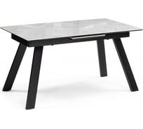 Керамический стол Woodville Соммерс 140(180)х80, carla larkin / черное 588061