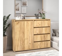 Комод-шкаф Letta City New 4 ящика универсальный Дуб крафт золотой 1402x1083x394 L3751.05/01