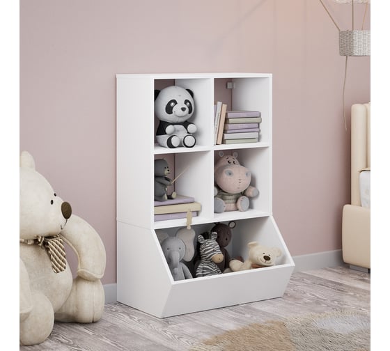 Стеллаж Letta Quattro New 5 секций, универсальный, Белая гладкая 642x996x454 L3897.17/01
