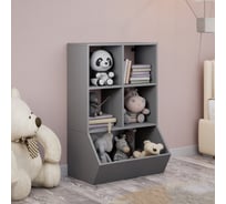 Стеллаж Letta Quattro New 5 секций, универсальный, Графит 642x996x454 L3897.09/01