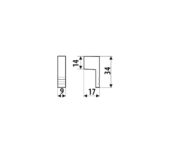 Ручка-кнопка для мебели Gamet хром матовый GG02-G0008