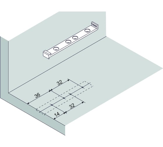 Накладной толкатель JET 101 PUSH OPEN пластик/сталь PTC101T.003GR99