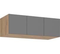 Шкаф навесной Широн 1200 графит серый / дуб крафт золото Woodville 586590