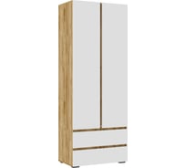 Шкаф Элла ШК 01 белый / дуб крафт золото Woodville 548001