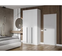 Шкаф Широн 1200 белый / белый с антресолью Woodville 589125