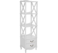 Стеллаж Джульетта 3 молочный дуб Woodville 585656