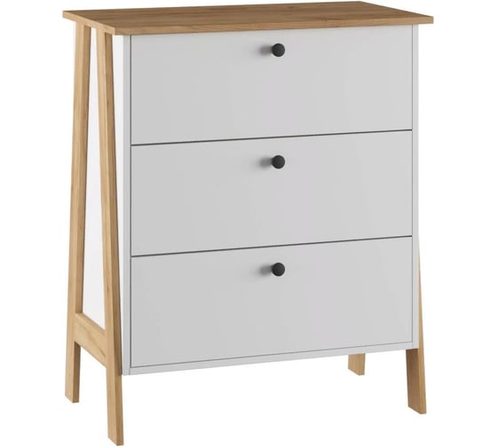 Комод Теодора белый / крафт золотой Woodville 587578