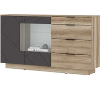 Комод Диамо КМ 02 софт графит / дуб каньон Woodville 545999