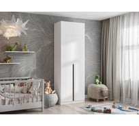 Шкаф Широн 800 белый / белый с антресолью Woodville 589124