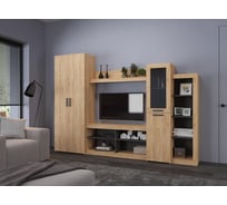 Готовая гостиная Огюст 4 дуб золотой / венге Woodville 490793