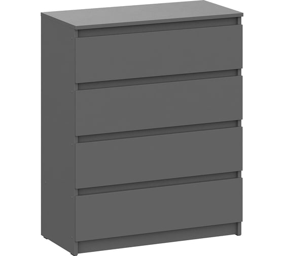 Комод Сибити 4 ящика графит серый Woodville 582750 1