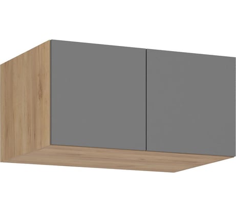 Шкаф навесной Широн 800 графит серый / дуб крафт золото Woodville 586588