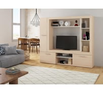 Готовая гостиная Огюст 3 дуб сонома / белый Woodville 490790