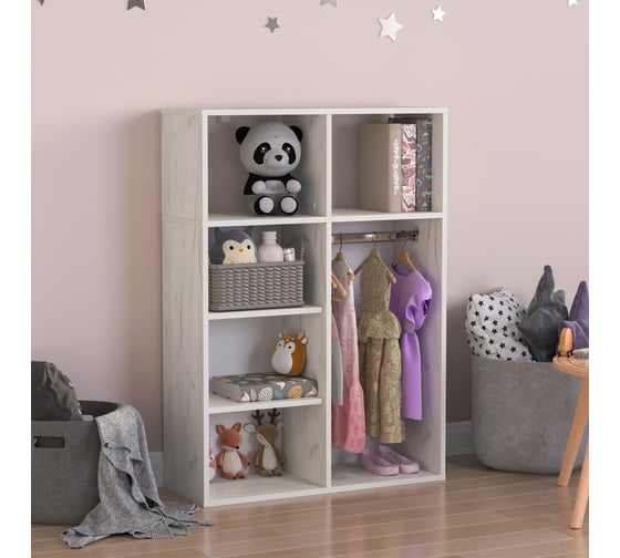 Шкаф-стеллаж Letta Дуб крафт белый 780x1100x292 без дверей L3748.06/01 1