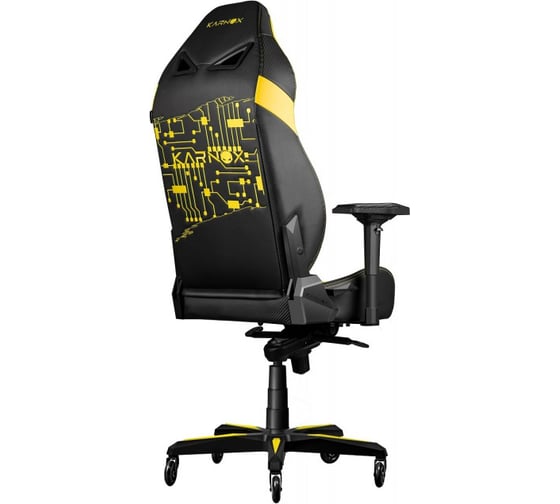 Игровое кресло Karnox Премиум GLADIATOR Cybot Edition, желтый KX800904-CY