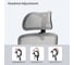 Эргономичное компьютерное кресло Eureka серое ERK-OC15-GY 4