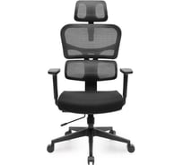 Эргономичное компьютерное кресло Eureka черное ERK-OC12-B