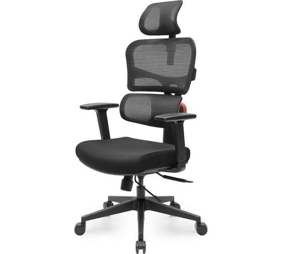 Эргономичное компьютерное кресло Eureka черное ERK-OC12-B