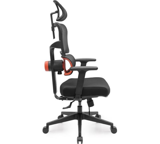 Эргономичное компьютерное кресло Eureka черное ERK-OC12-B