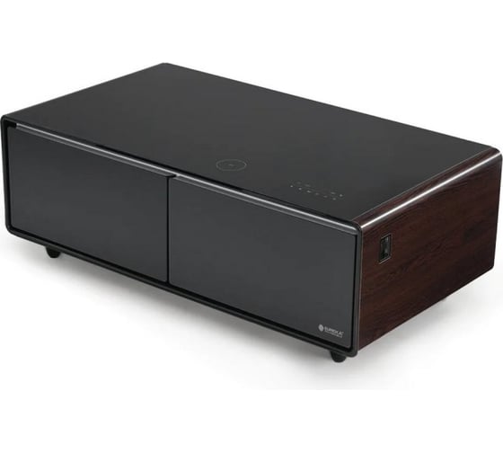 Умный кофейный столик Eureka с холодильником TB135, Walnut+Black ERK-135EL-WN 1