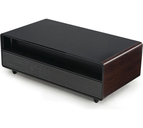 Умный кофейный столик Eureka с холодильником TB135, Walnut+Black ERK-135EL-WN