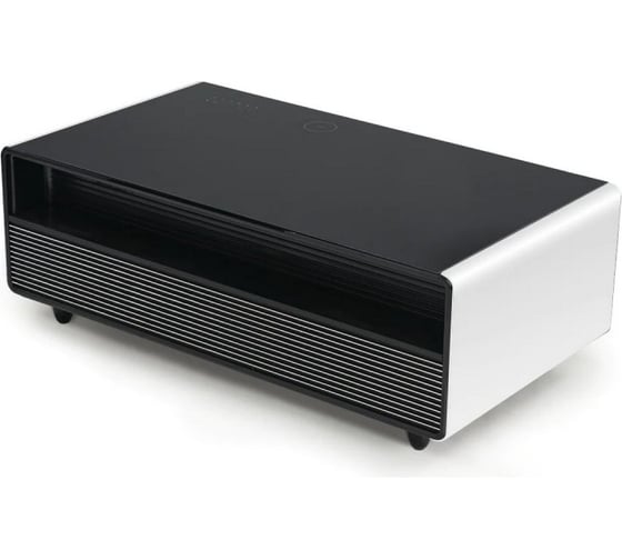 Умный кофейный столик Eureka с холодильником TB135, White+Black ERK-135EL-W