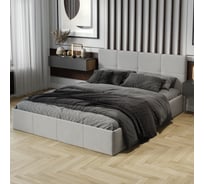 Кровать с подъемным механизмом ТриЯ Мона (1600) Тип 1 / Велюр Confetti Silver 259656