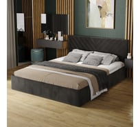 Кровать с подъемным механизмом ТриЯ Милана (1600) Тип 1 / Велюр Confetti Stone 259653