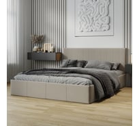 Кровать с подъемным механизмом ТриЯ Айрис (1600) Тип 1 / Велюр Confetti Cream 259643