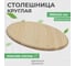 Деревянная столешница для стола ДИПРИЗ круглая из массива сосны, диаметр 900 мм, толщина 24 мм, покрыта лаком Д.7533 2