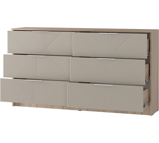 Комод Арника Эмилия КМ-04 дуб смоки/Айриш MF03 00-00160968