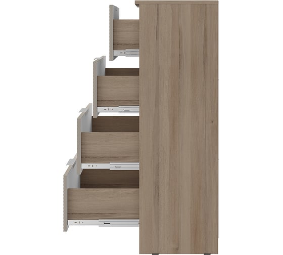 Комод Арника Эмилия КМ-02 дуб смоки/Айриш MF03 00-00160967