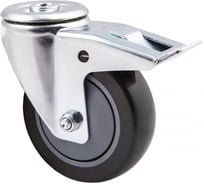 Колесо AKS диаметр 100 мм, с отверстием под винт, с тормозом 72169