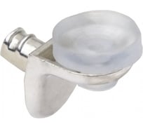 Металлический полкодержатель для стеклянной полки AKS SEKURA 0.8 никель 48846