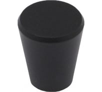 Мебельная ручка AKS BELL кнопка, металл, черный матовый 80626