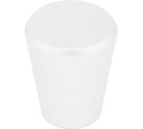 Мебельная ручка AKS BELL кнопка, металл, белый 80627