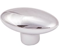 Мебельная ручка AKS кнопка, пластик, PK05/K5 хром 52267