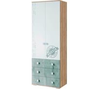 Шкаф для одежды Арника Тренд ШК-07 крафт/бетон/белый фп 00-00130903