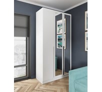 Шкаф Арника Мадрид (1,2) с зеркалом белый 00-00161833