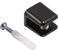 Металлический стеклодержатель AKS АК104 (6-8 мм) черный матовый 103817