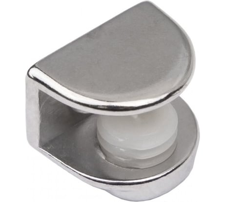 Стеклодержатель AKS регулируемый, под шуруп, металл, MV-09 хром 23029