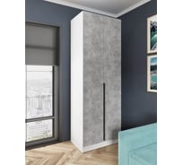 Шкаф Арника Мадрид (0,8) белый/ателье светлое 00-00161832