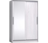 Шкаф-купе Арника 1350 Домашний зеркало/лдсп (Ясень Анкор светлый) 00-00014563