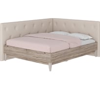 Кровать Арника 160x200 с мягким изголовьем и боковиной Скандика Н1447158