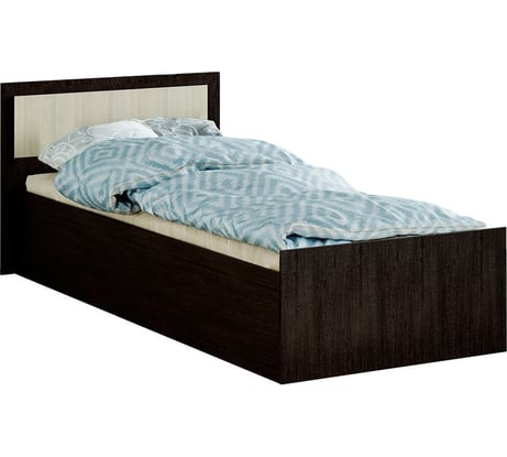 Кровать Арника 90x200 с проложками ДСП Фиеста LIGHT, венге / лоредо Н1447165