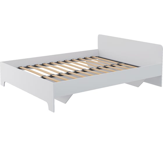 Кровать Арника с основанием 160x200 Victor, белый Н1447096