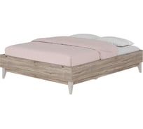 Кровать Арника 1,6 м Скандика КР-19 дуб смоки/кашемир 00-00161282